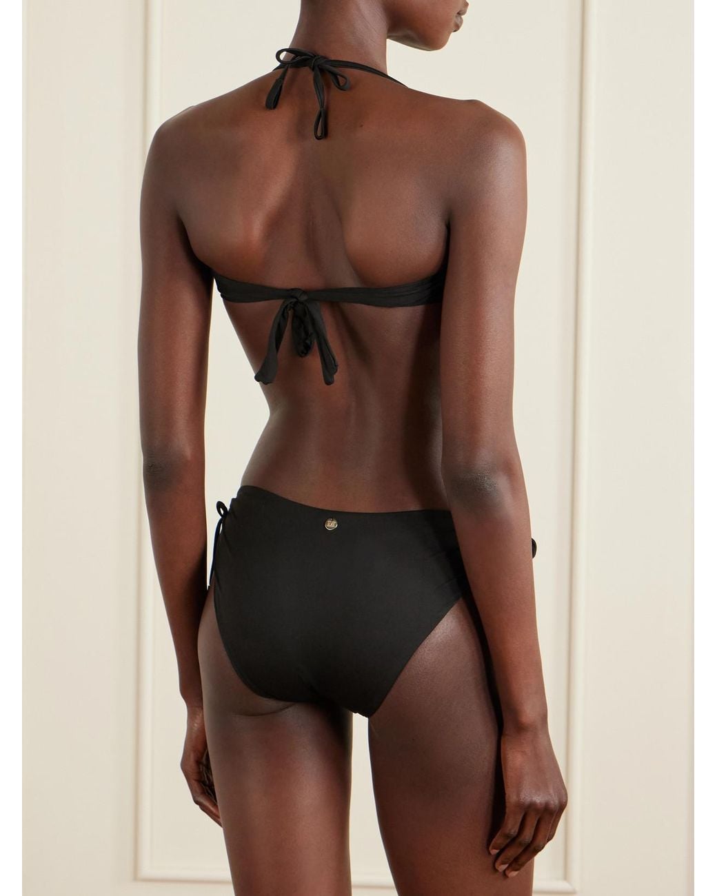 Max Mara Black Amelia Bandeau Bikini Top