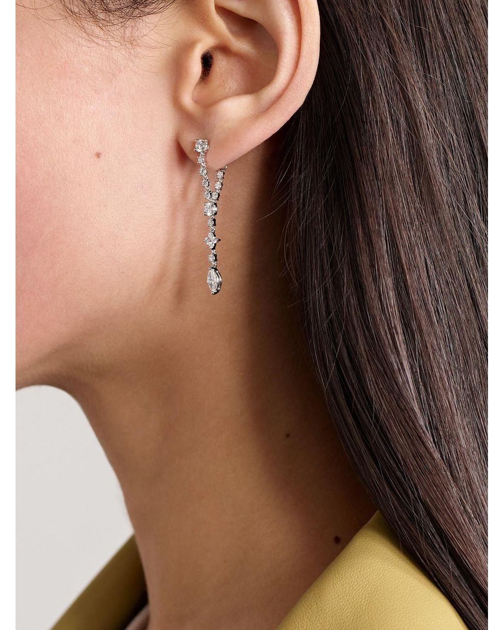 Anita Ko Natural Vivi 18-Karat Diamond Earrings