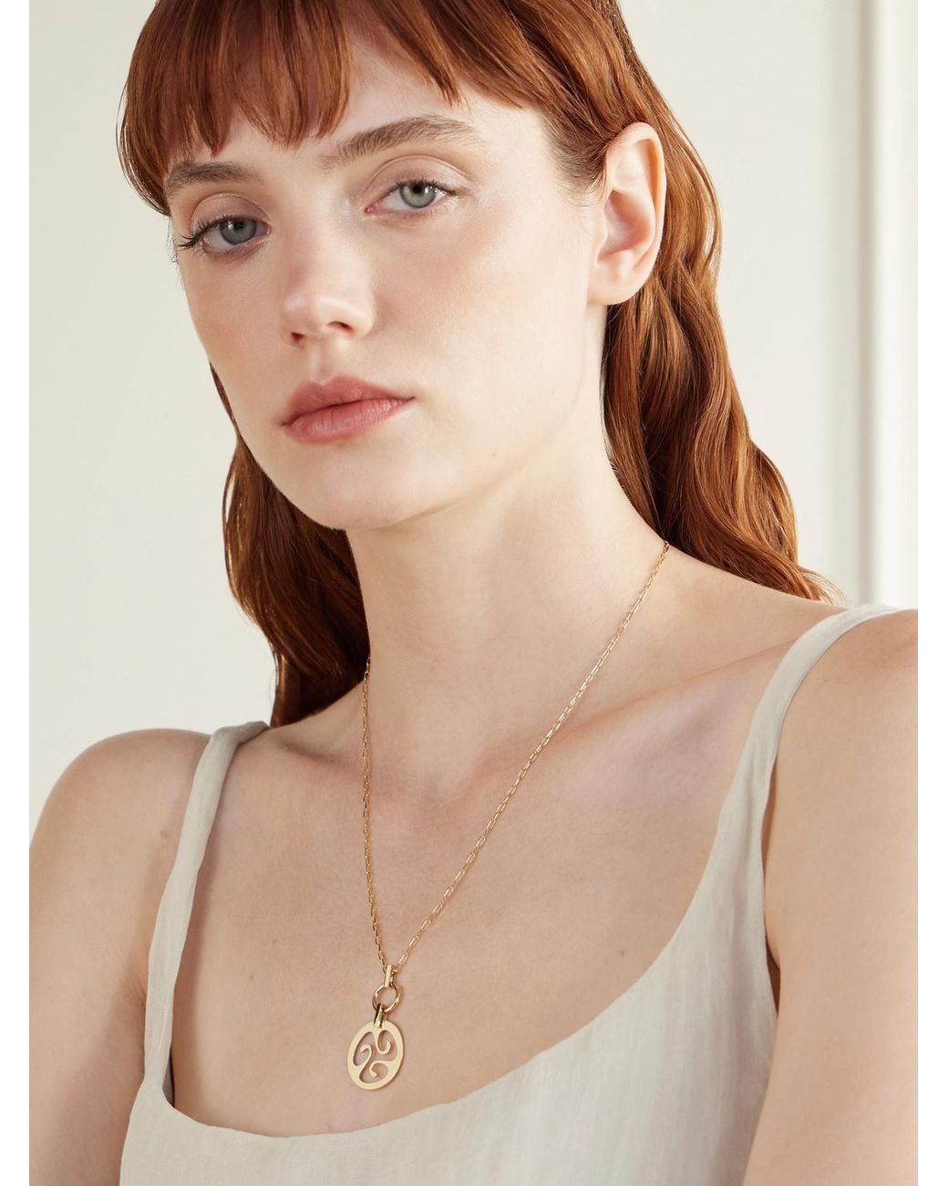 Diane Kordas Natural Trippy Nomad 14-Karat Pendant Necklace