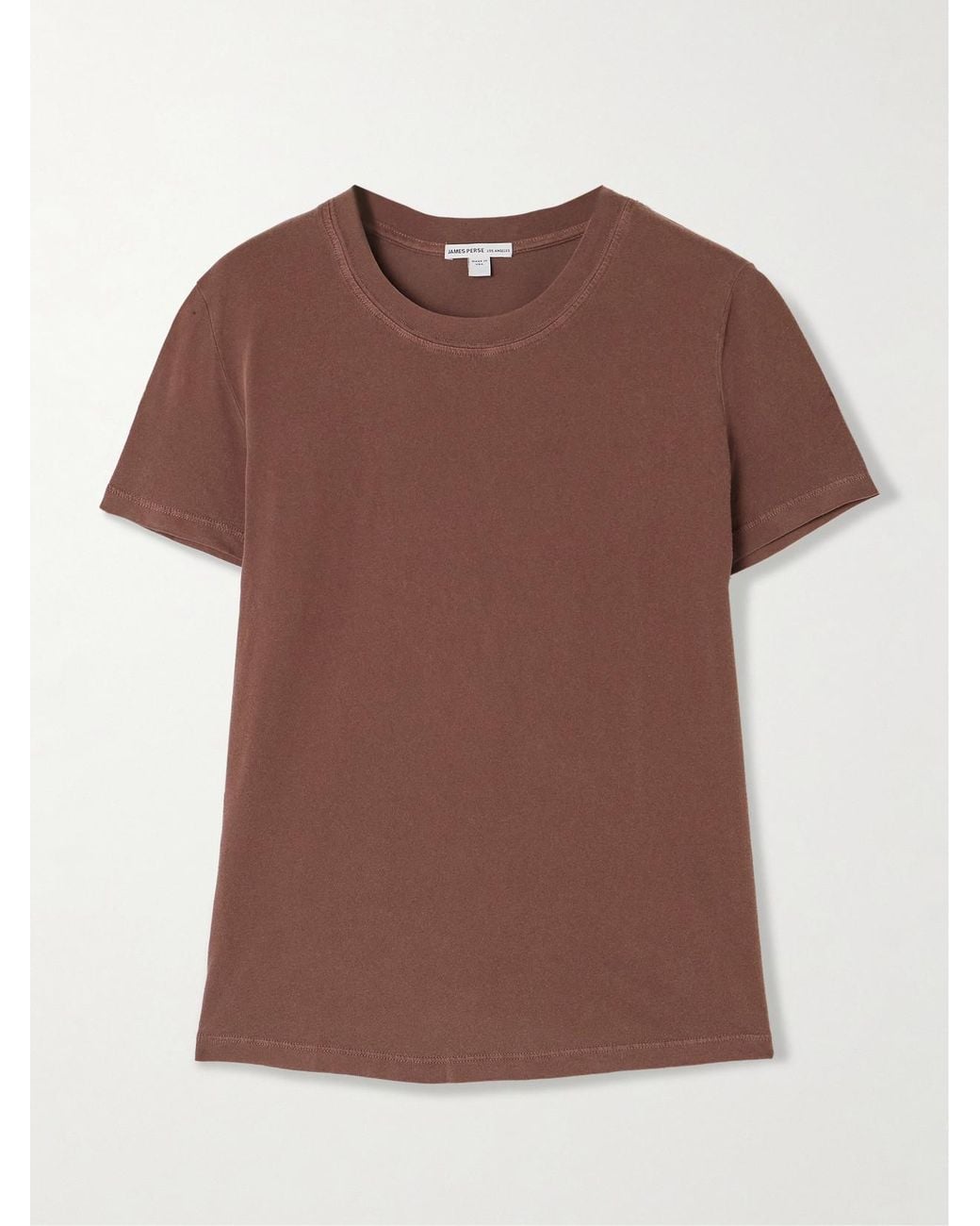 James Perse Brown Vintage Boy Cotton-Jersey T-Shirt