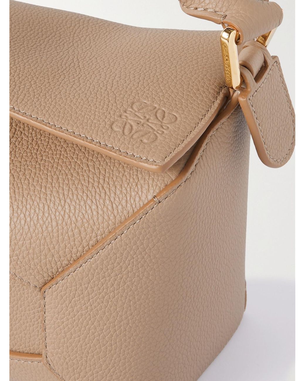 Loewe Natural Puzzle Leather Shoulder Bag