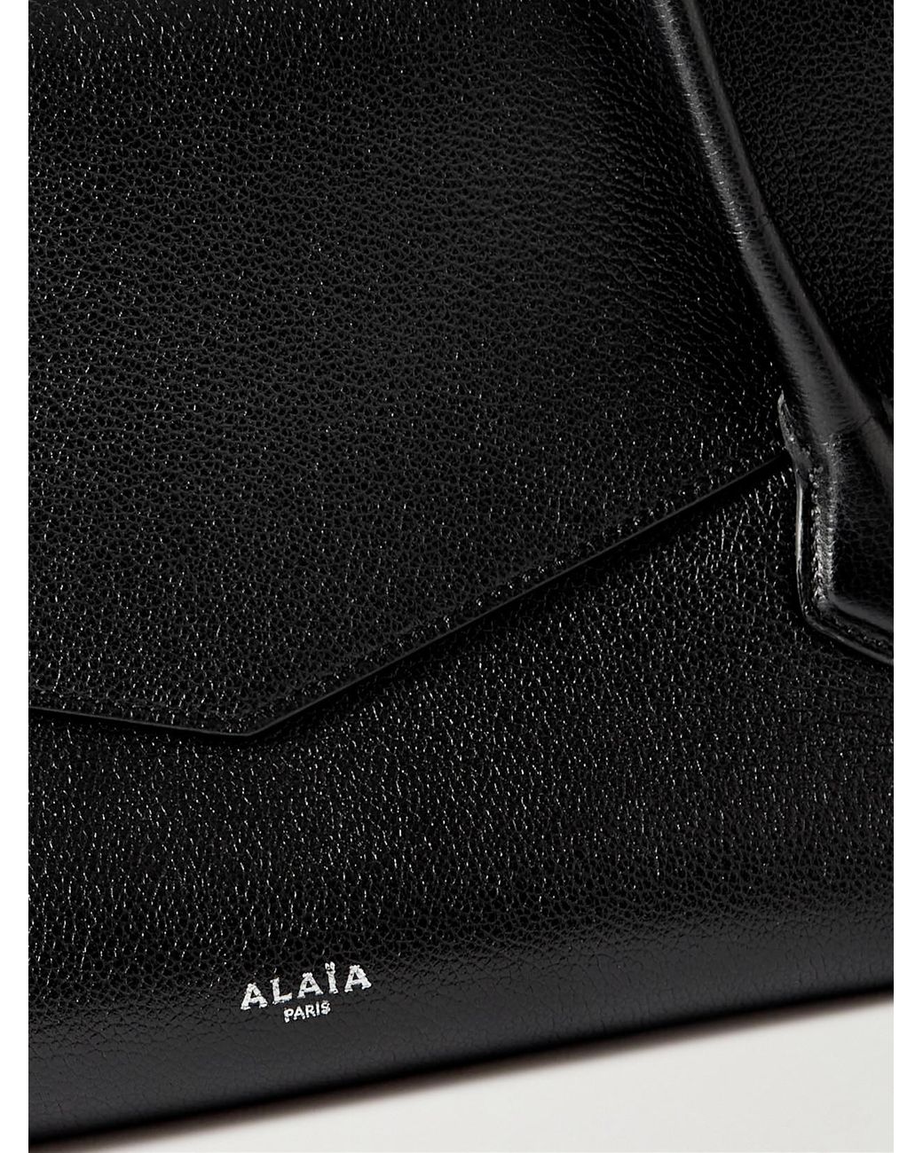Alaïa Black Le Teckel Flap Textured-Leather Shoulder Bag
