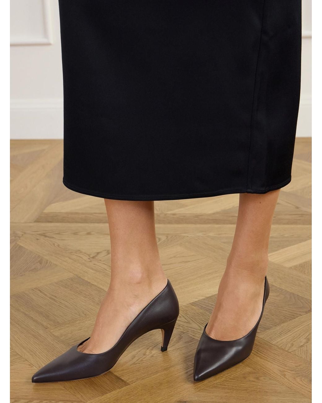 Jude Brown Blade 60 Leather Pumps