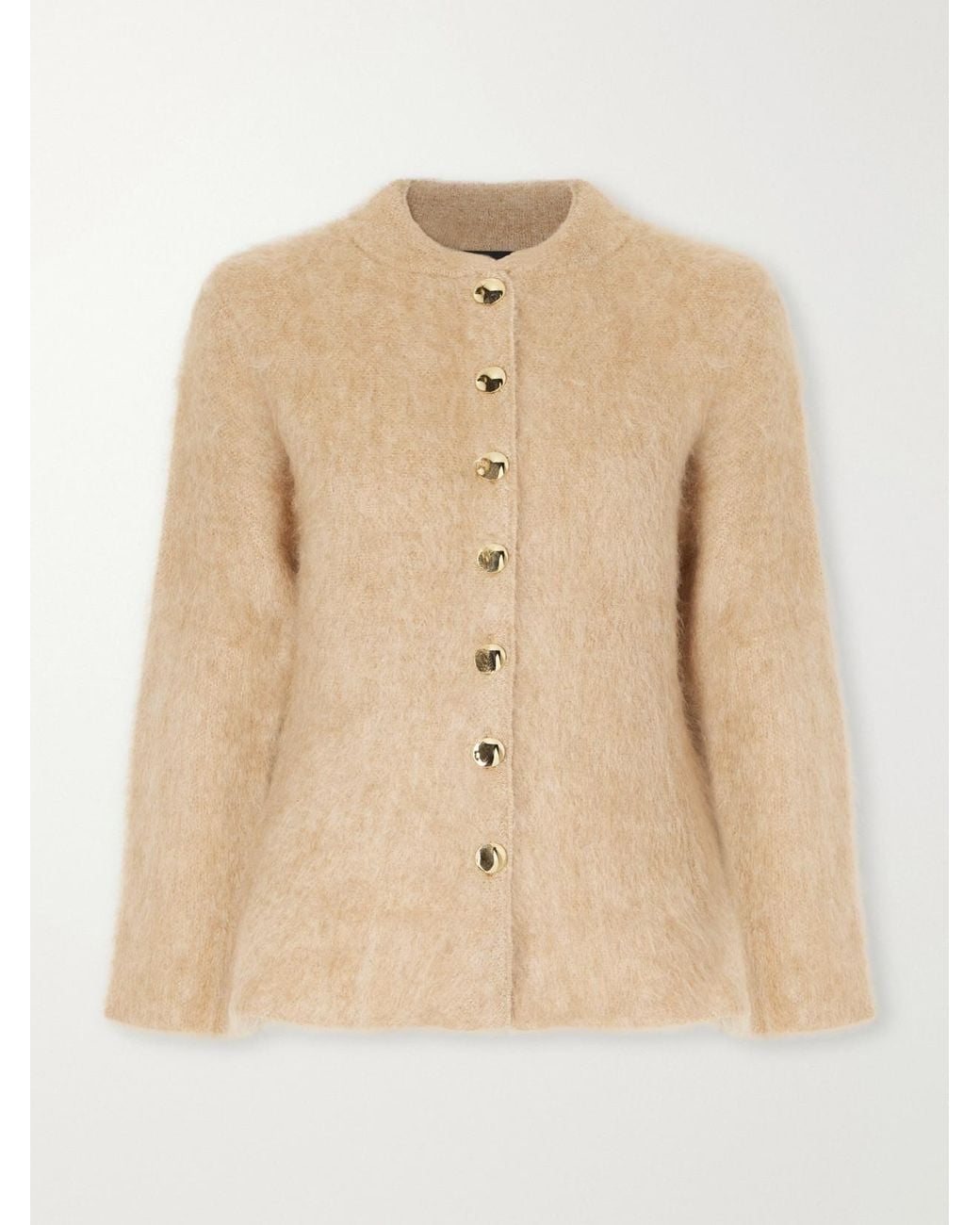 Proenza Schouler Natural Aniza Brushed Cardigan