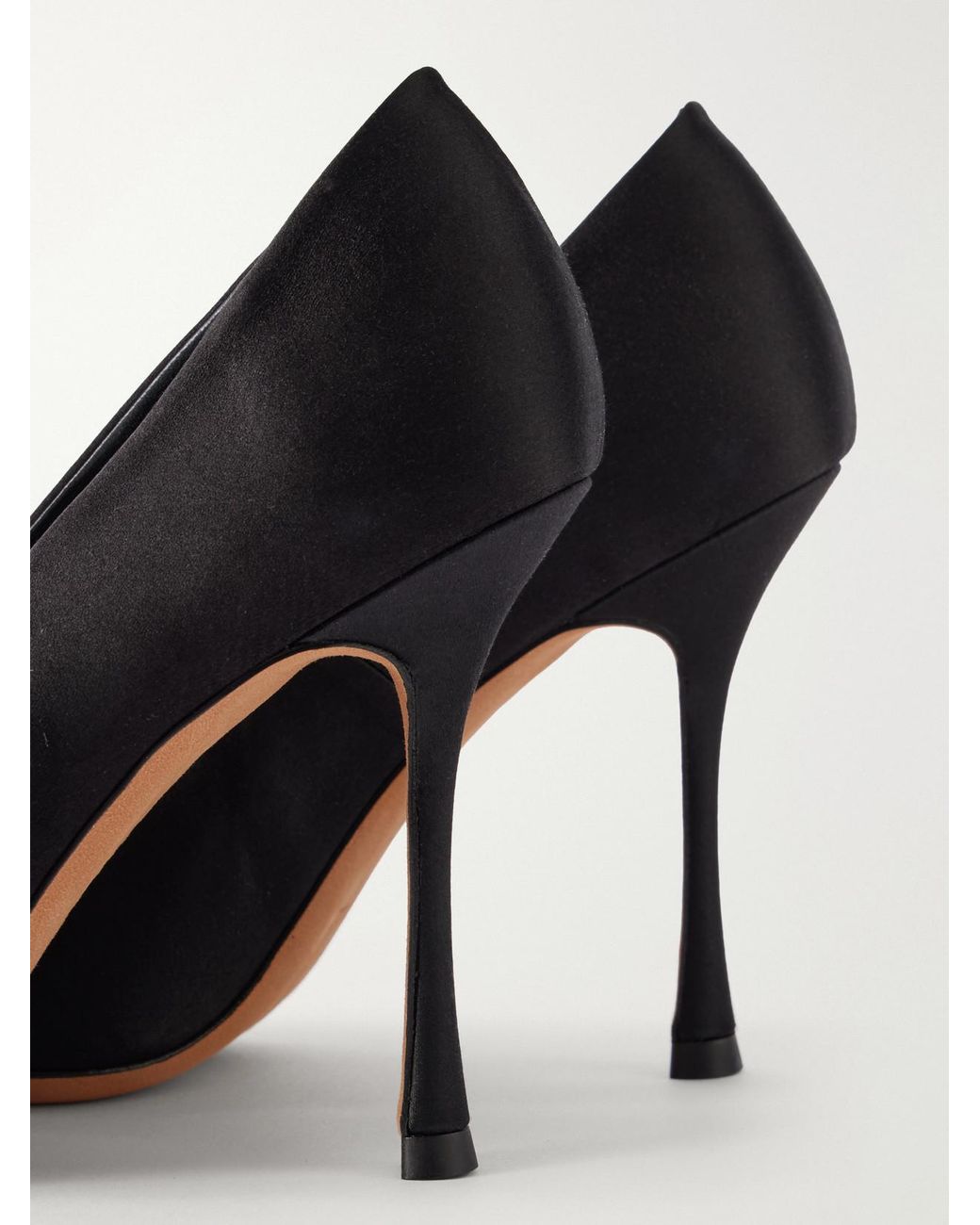 Jude Black Kiss 105 Satin Pumps