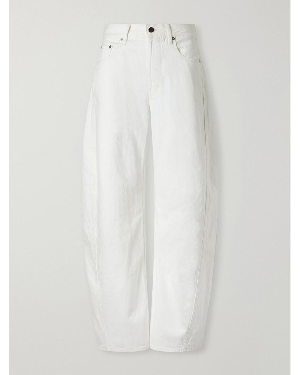 Kallmeyer White Callum High-Rise Wide-Leg Jeans