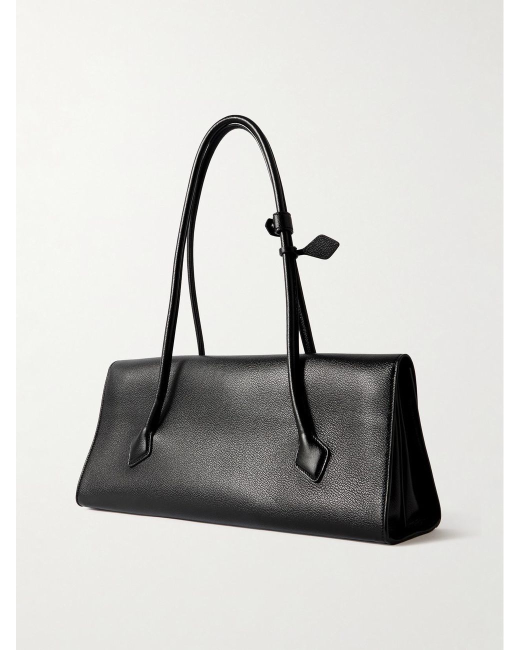 Alaïa Black Le Teckel Flap Textured-Leather Shoulder Bag