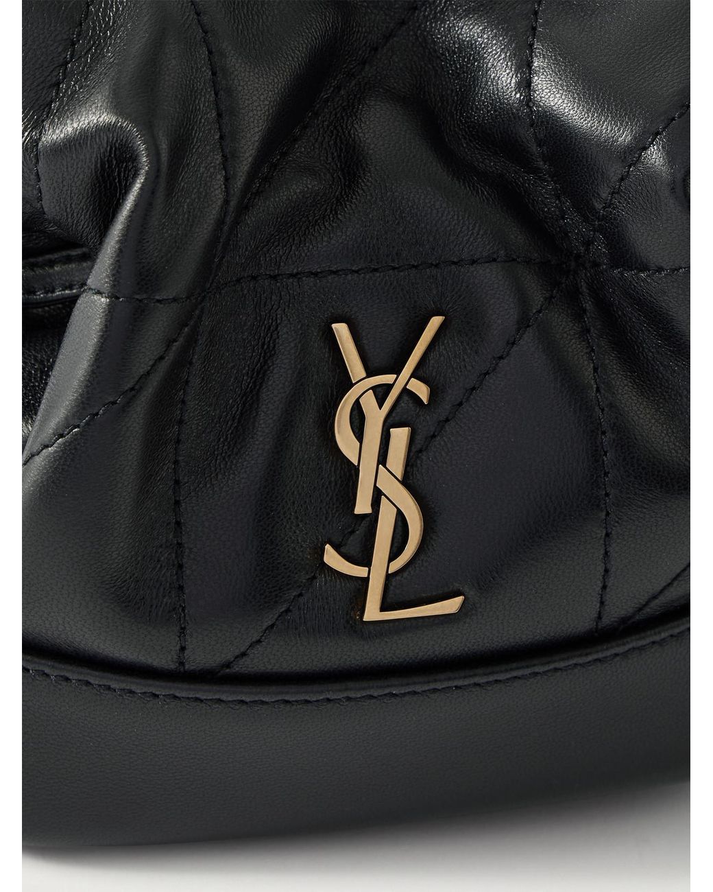 Saint Laurent Black Jamie Miniquilted Leather Shoulder Bag