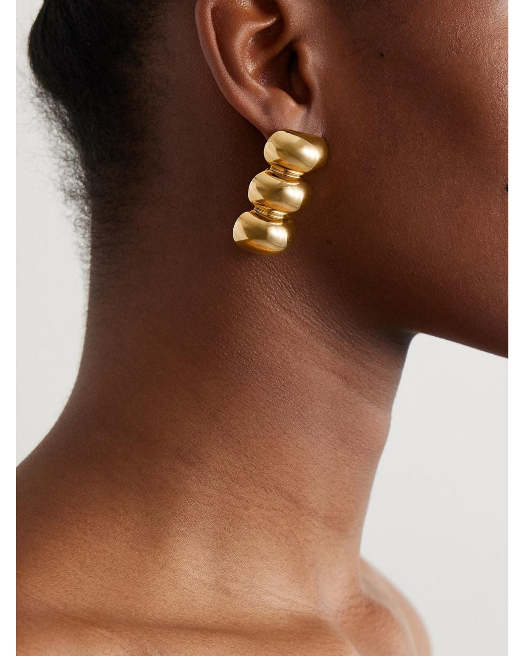 Alaïa Metallic Tone Earrings
