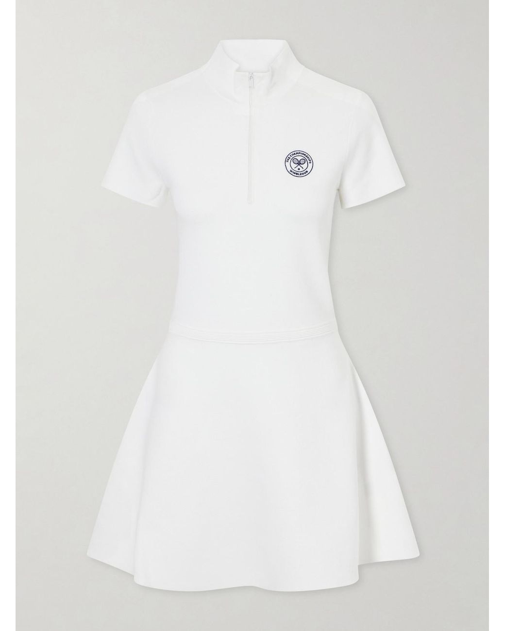Polo Ralph Lauren White The Championship Wimbledon Stretch-Knit Mini Dress