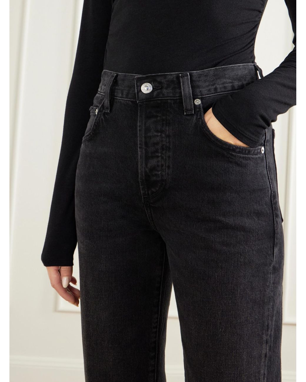Citizens of Humanity Blue 90's French High-Waist Straight-Leg Jeans