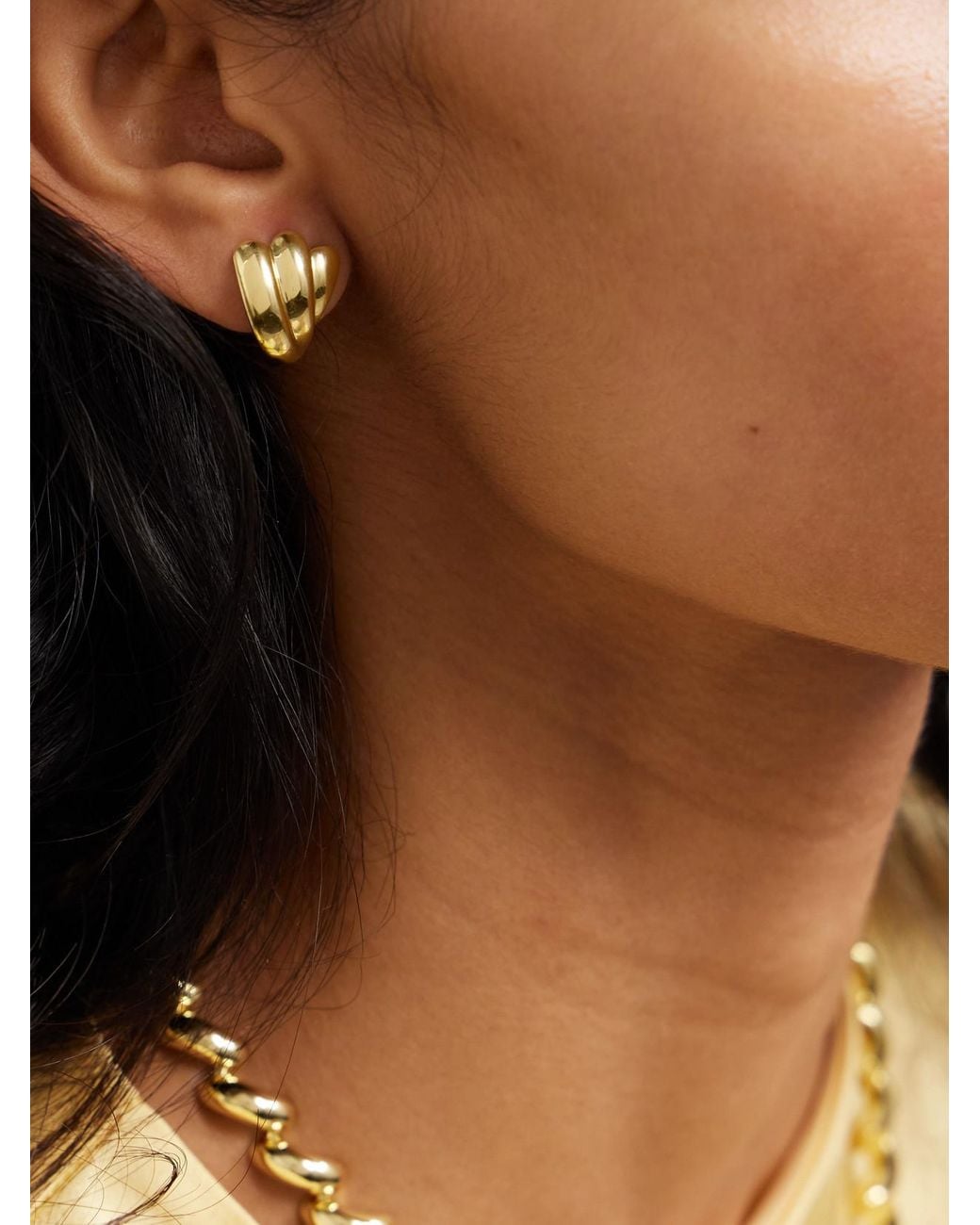 LIE STUDIO White The Magda-Tone Earrings