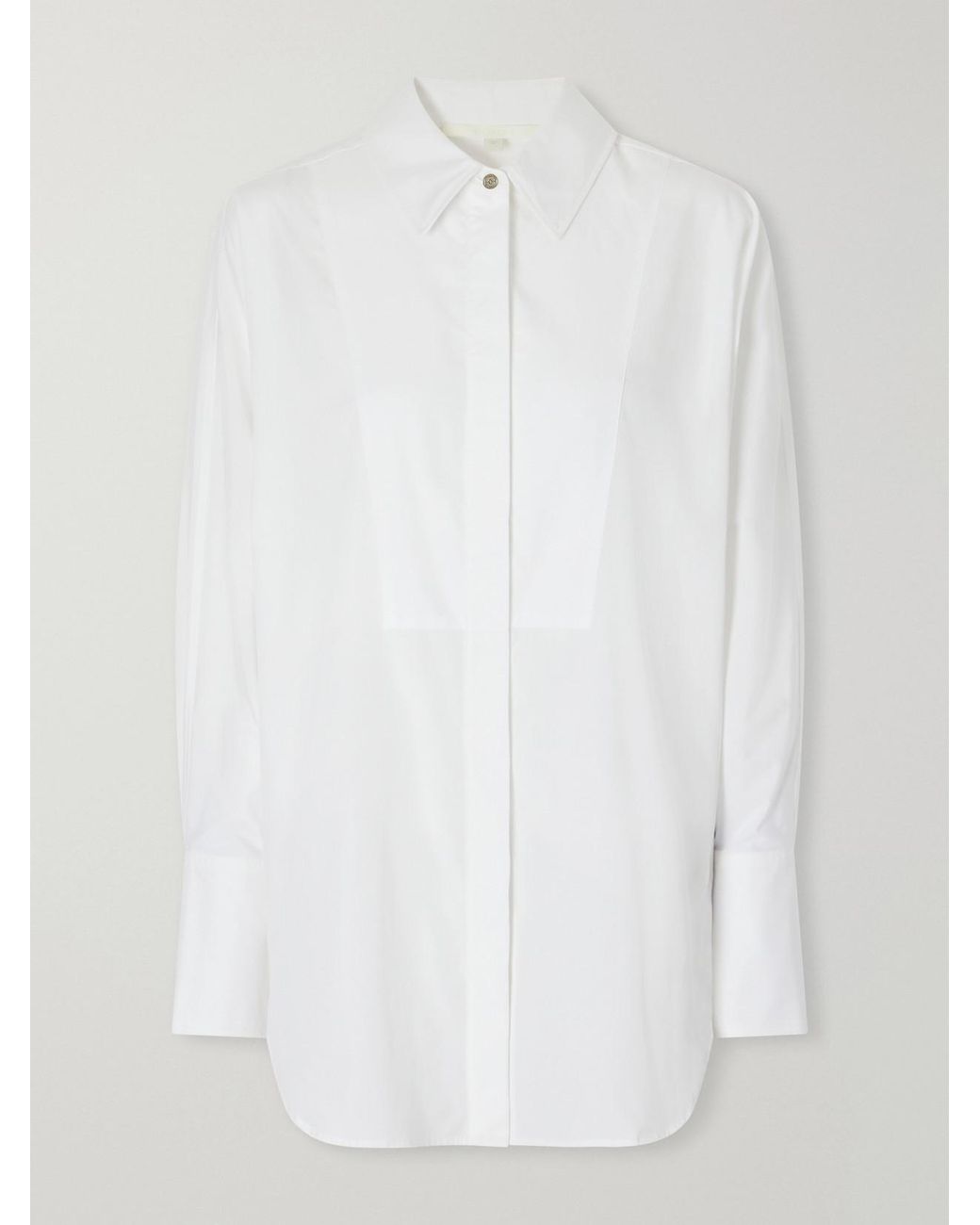 RÙADH White The Dover Tux Organic Cotton-Poplin Shirt