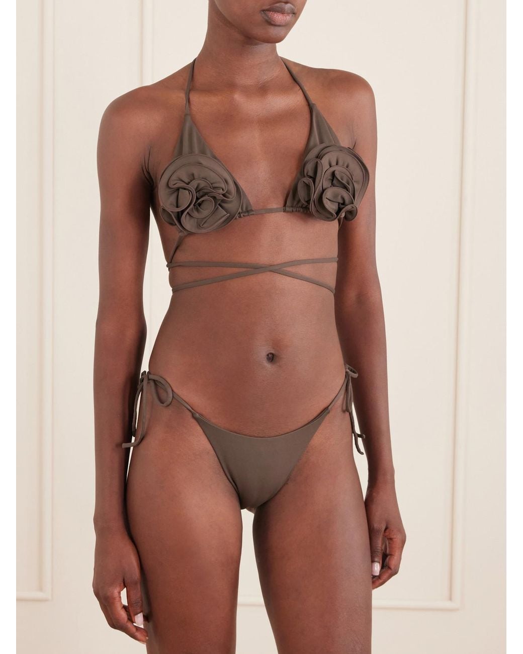 Magda Butrym Brown Stretch-Jersey Bikini Briefs