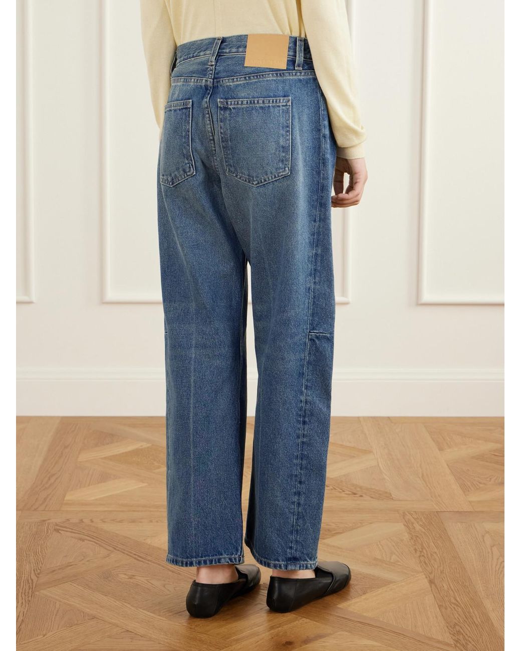 B Sides Blue Slim Lasso High-Rise Wide-Leg Jeans