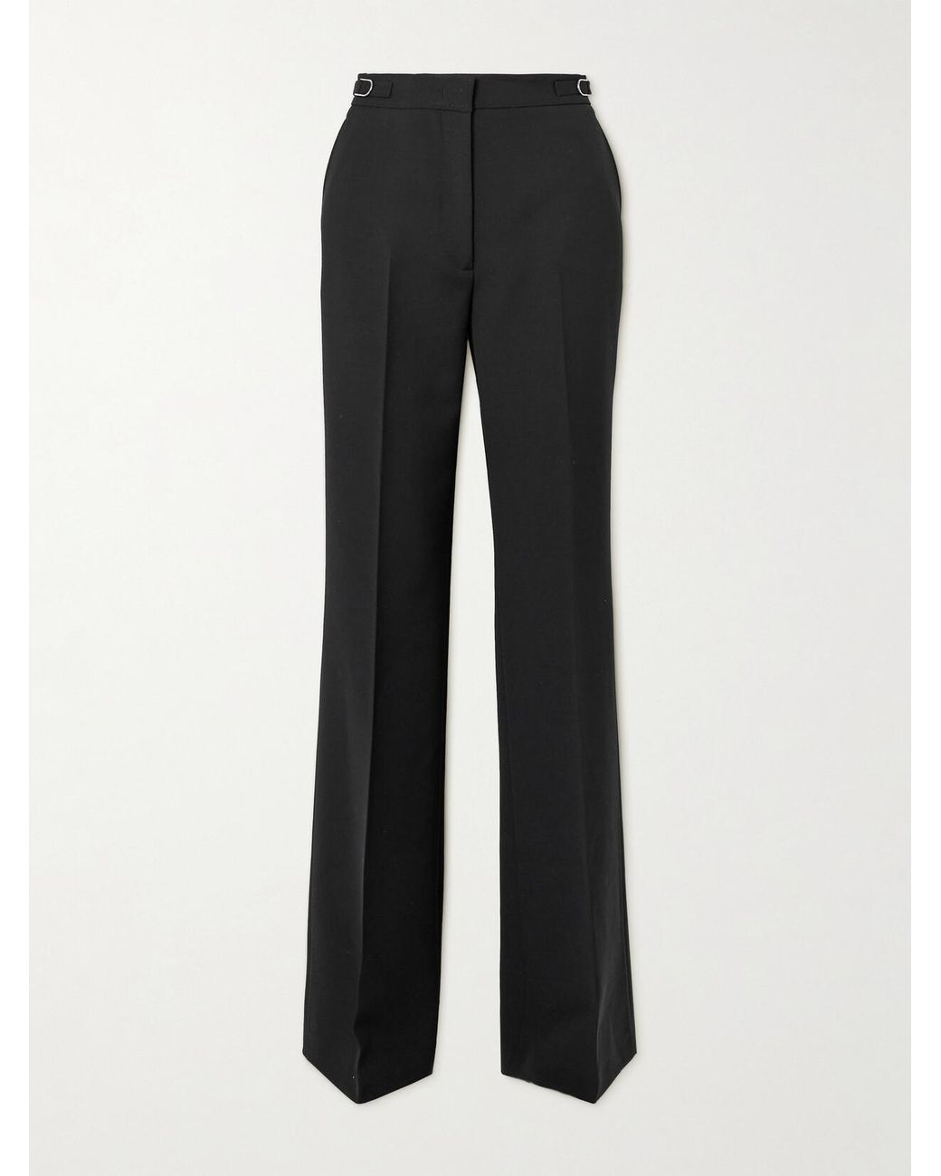 Gabriela Hearst Black Vesta Wool-Crepe Straight-Leg Pants