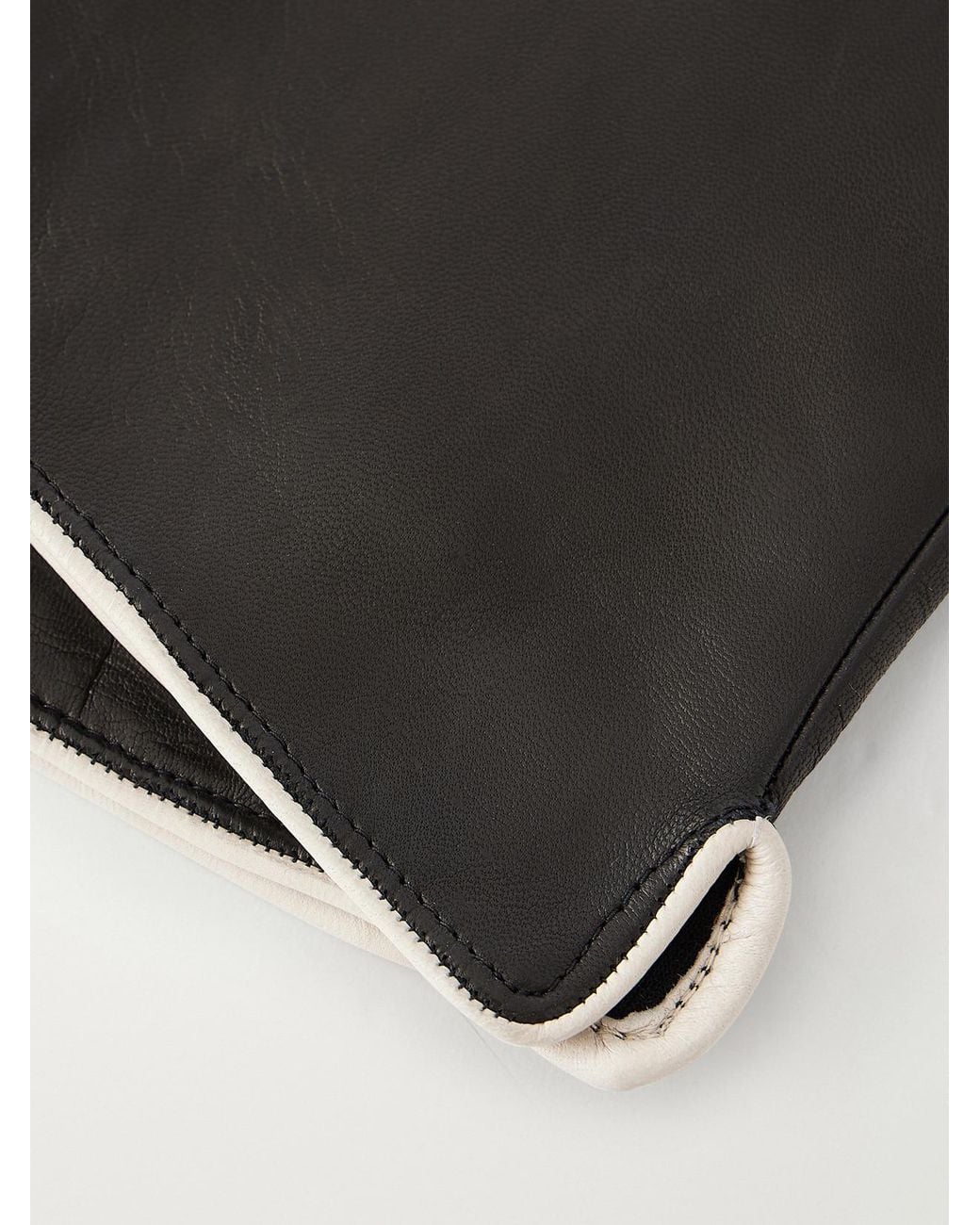 LIE STUDIO Black The Kyle Leather Gloves