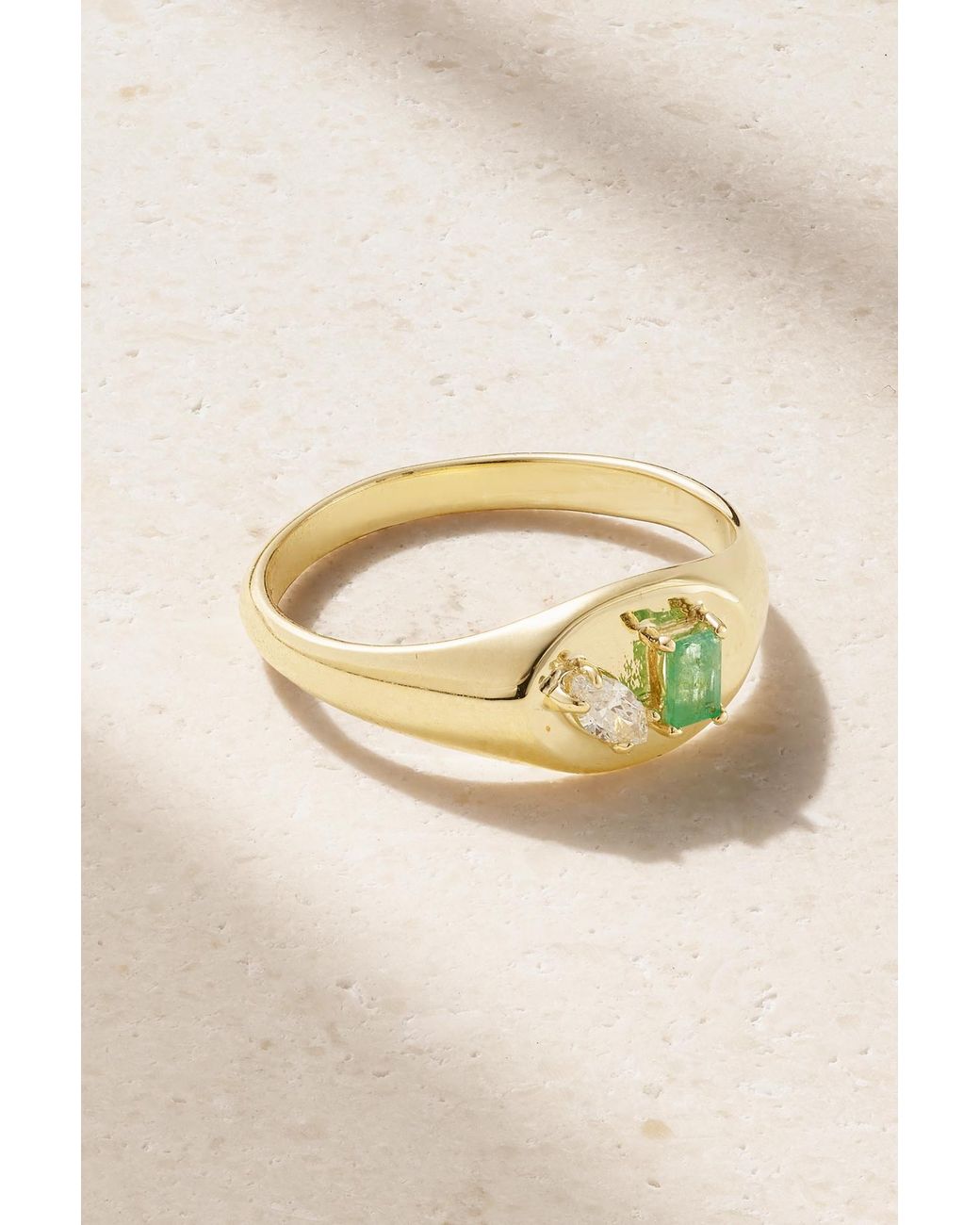 Stone and strand pinky ring deals