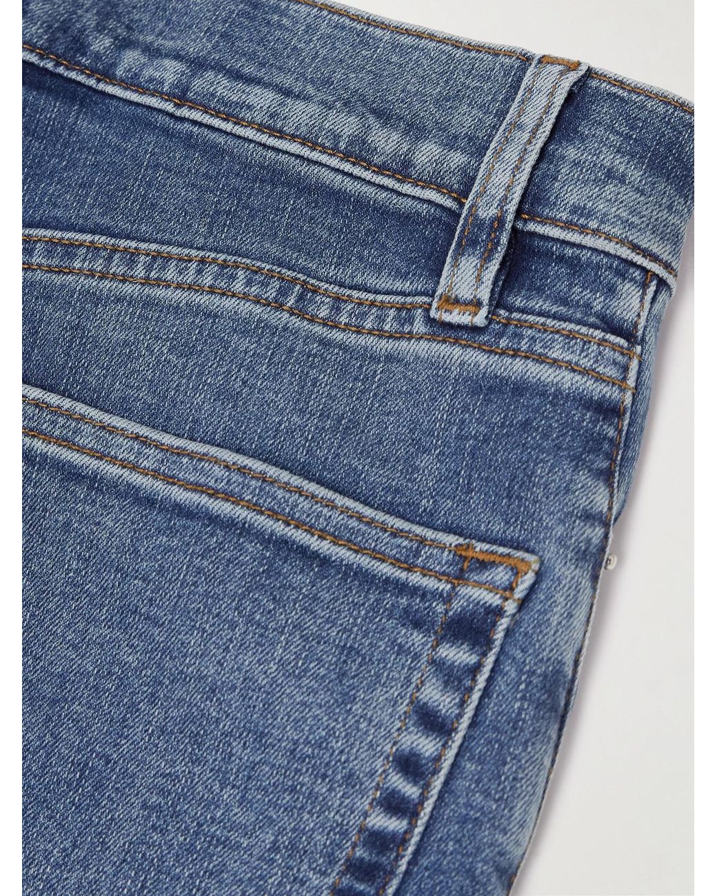 FRAME Blue Le Slim Palazzo High-Rise Wide-Leg Jeans