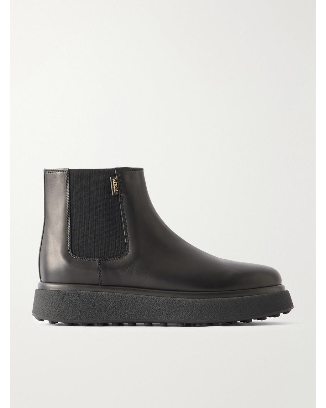 Tod's Black Gomma 30 Leather Ankle Boots