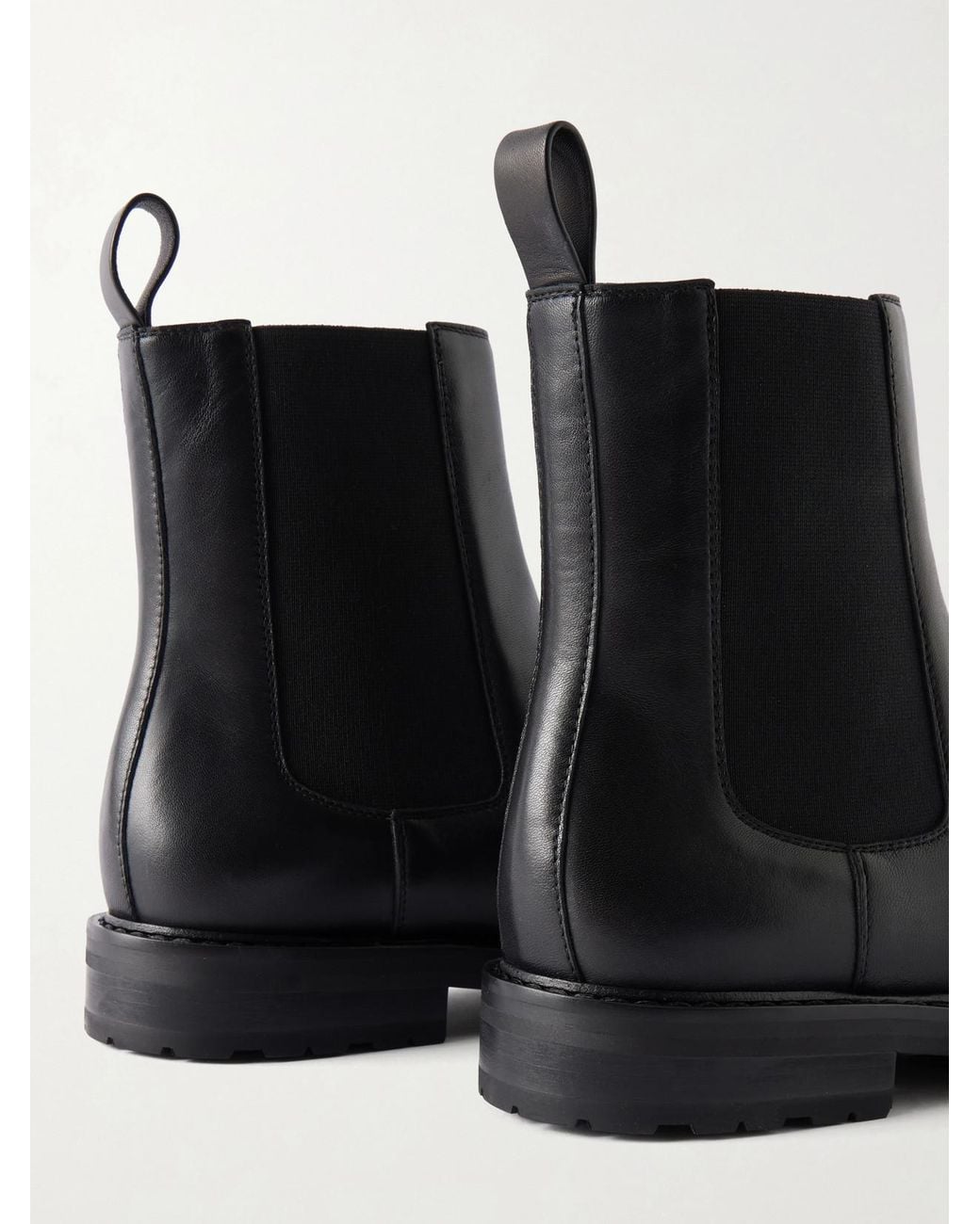 LEGRES Black 25 Leather Chelsea Boots