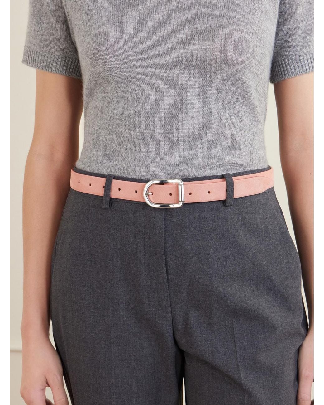 DEHANCHE Pink Mija Suede Belt