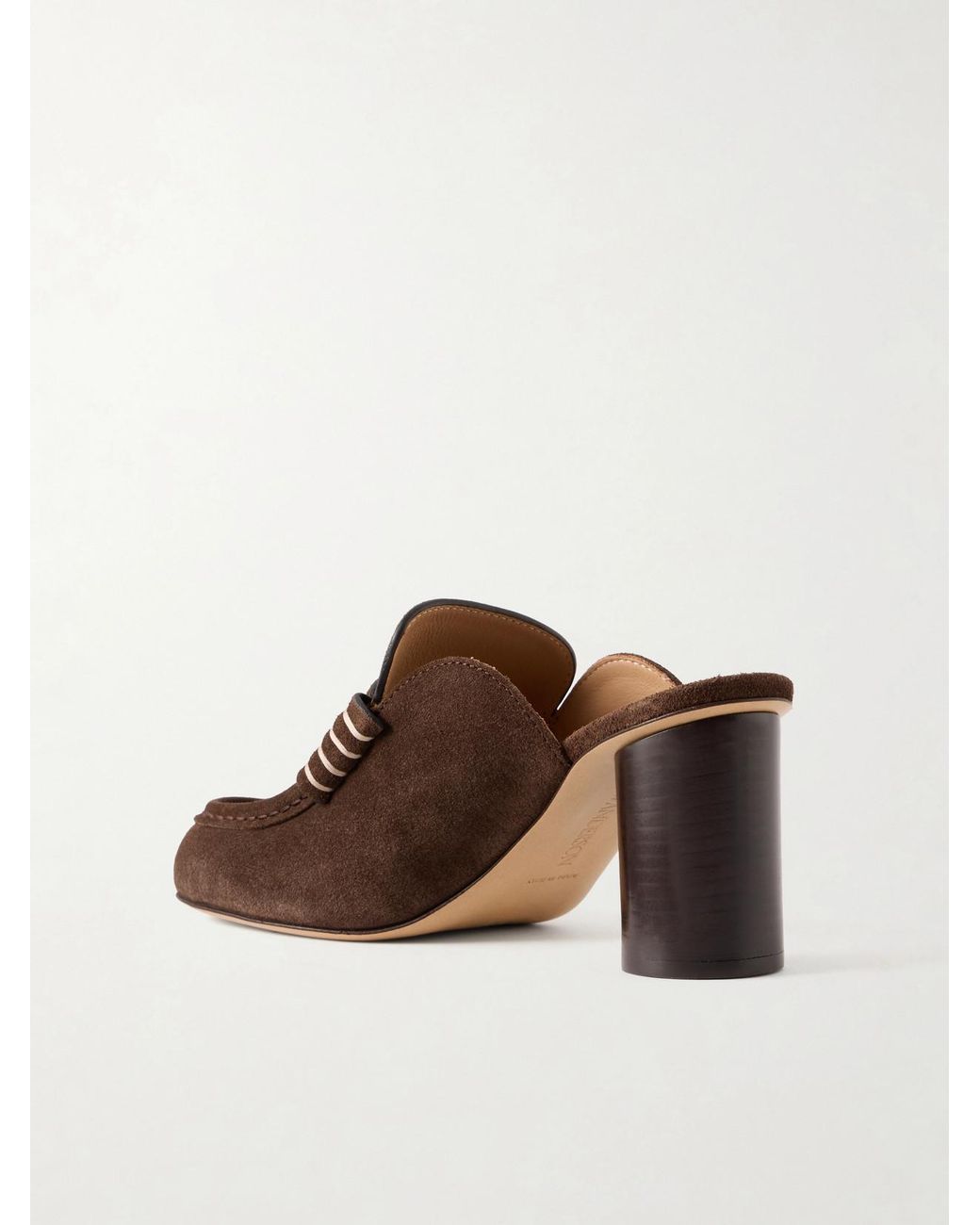 J.W. Anderson Brown Suede Mule Pumps
