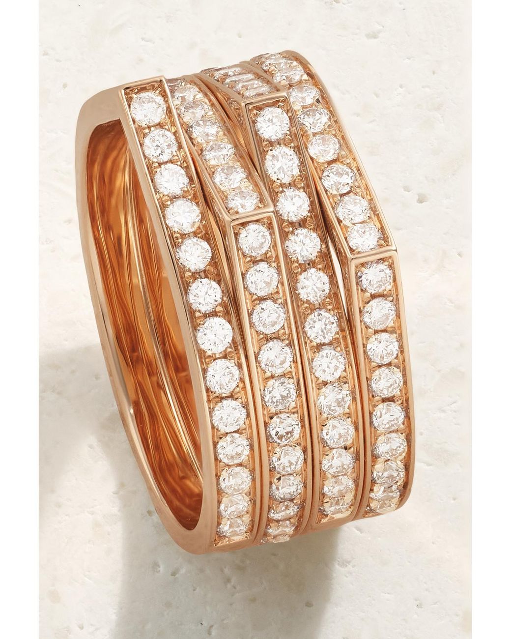 Repossi Natural Antifer 18-Karat Rose Diamond Ring