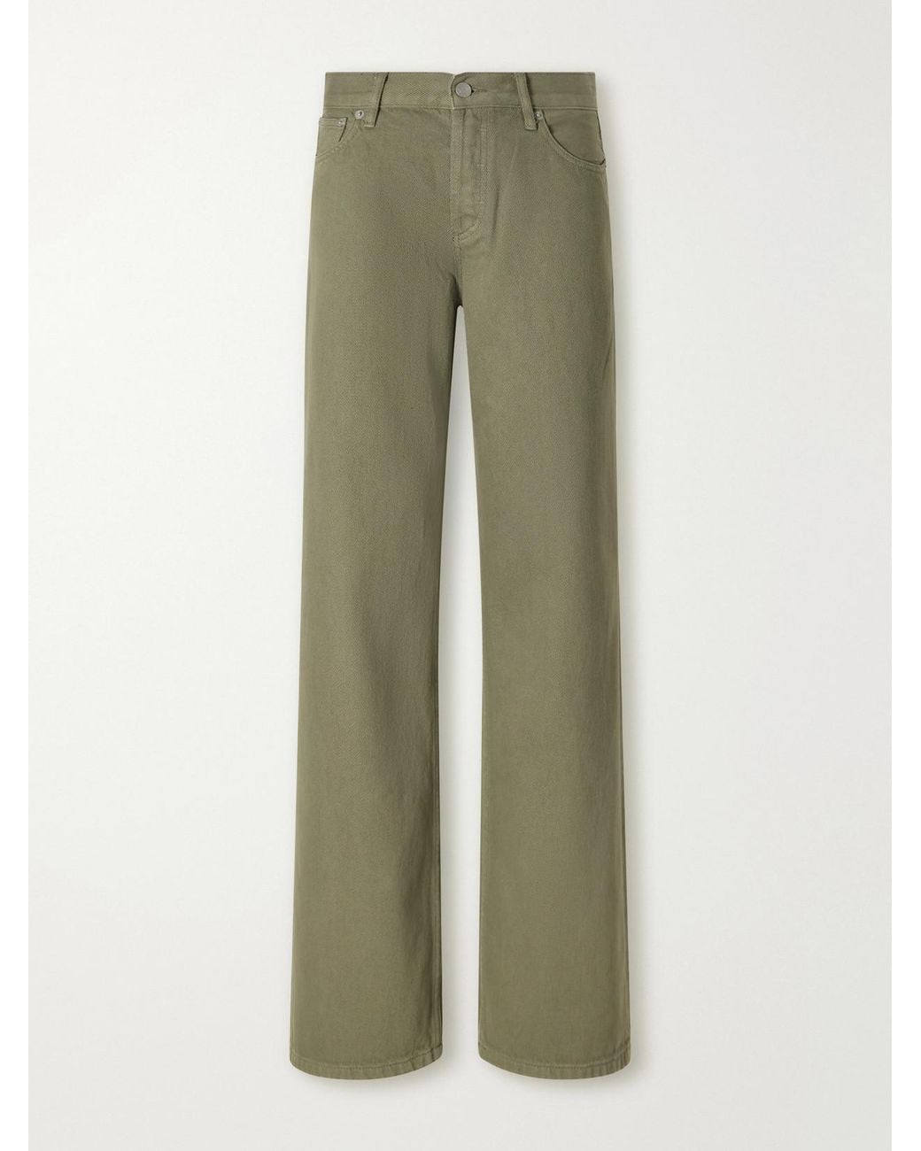Still Here Green Everyday Mid-Rise Straight-Leg Jeans