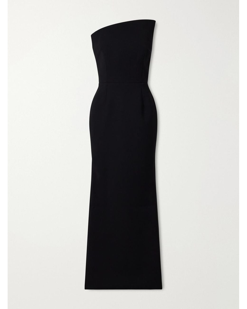 Ilkyaz Ozel Black Fuji Crepe Gown
