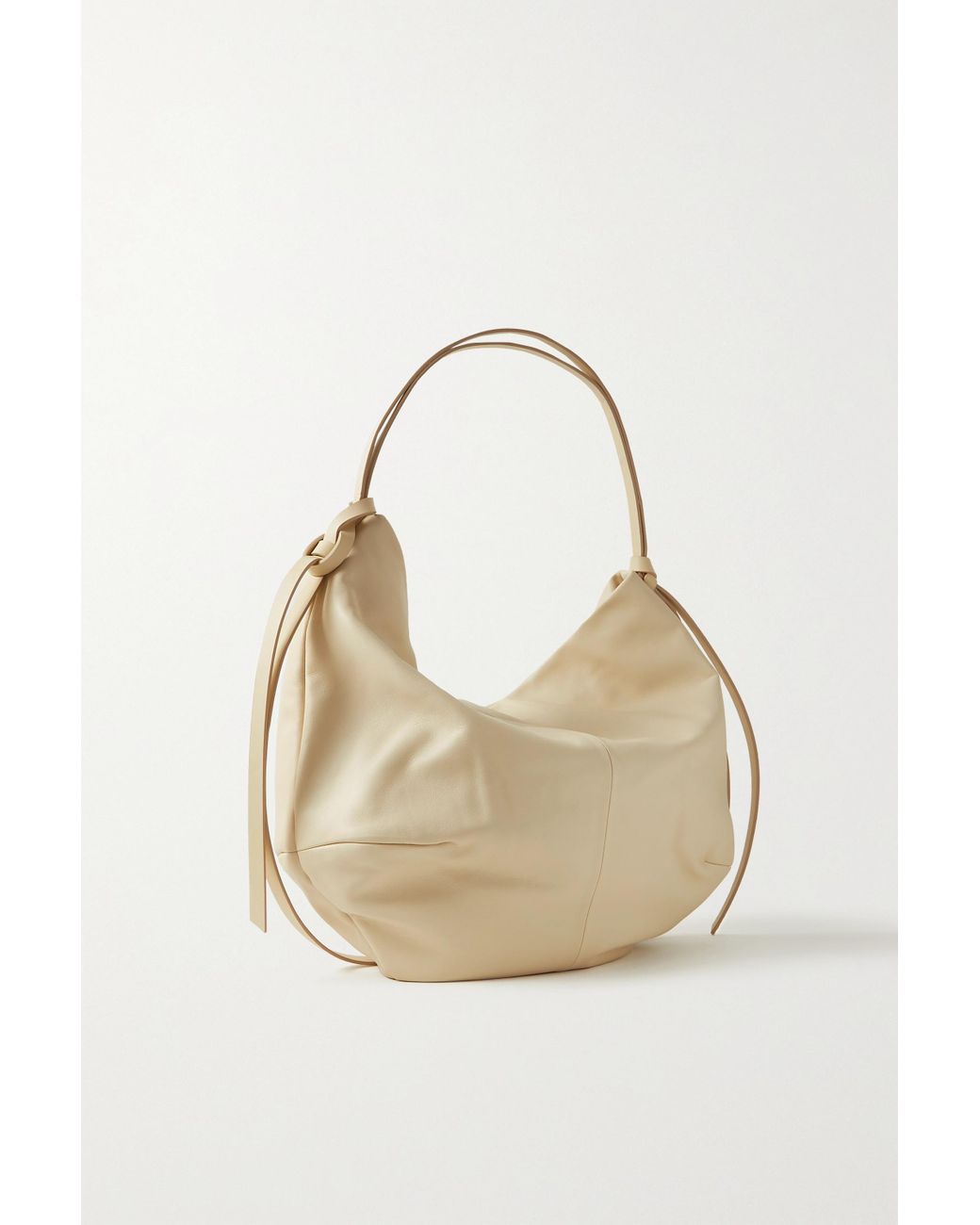 Oroton Brodie Oversized Leather Shoulder Bag in Natural Lyst