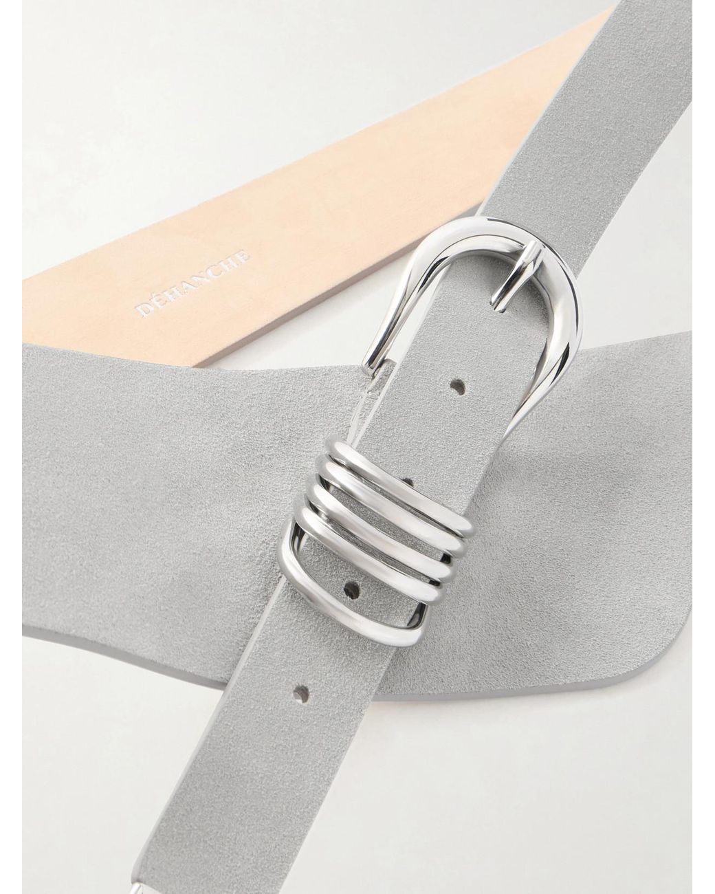 DEHANCHE White Alcott Suede Belt