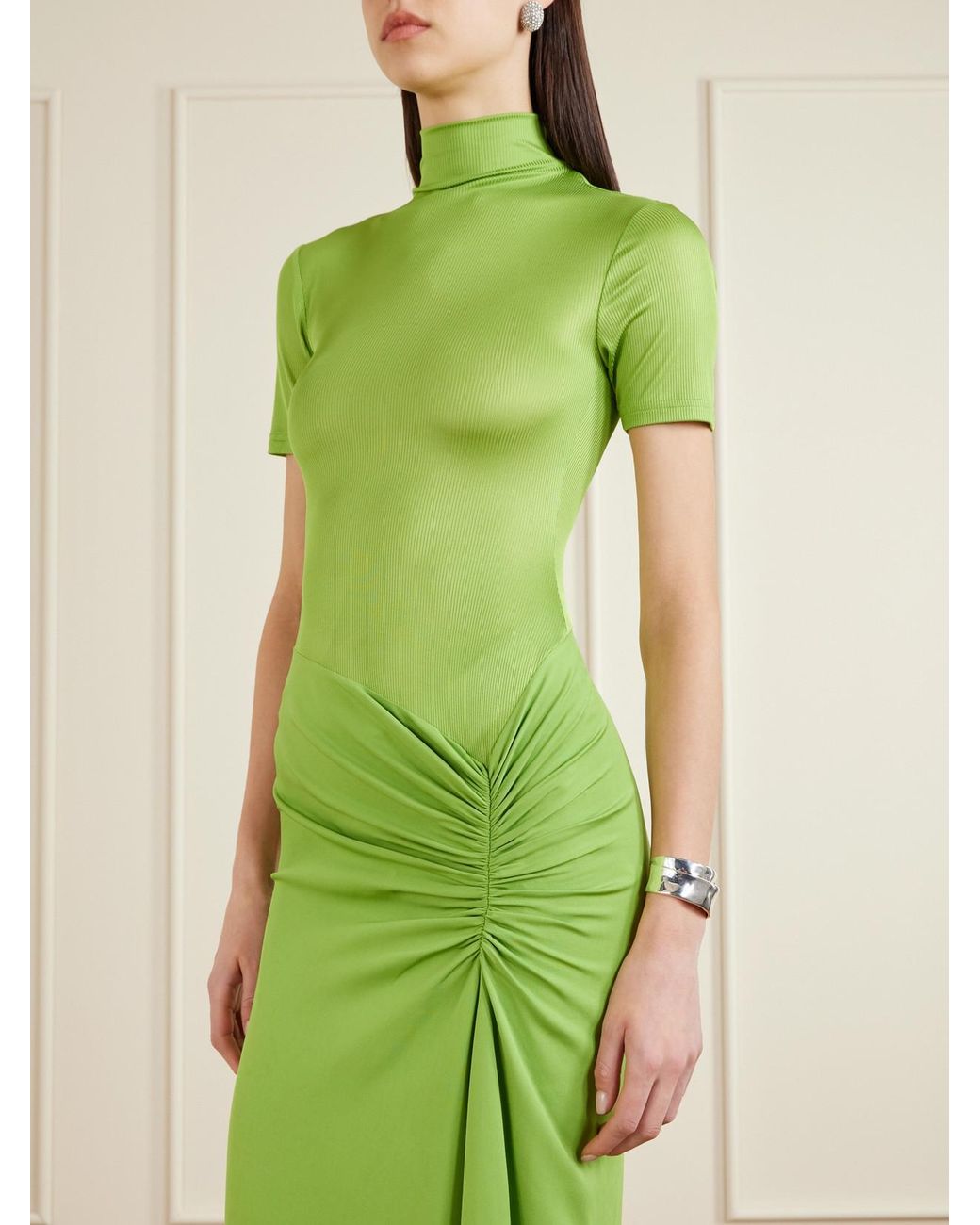 slim fit dress slacks Shop Green Fusion Print Set Today – INCHING INDIA main image 0