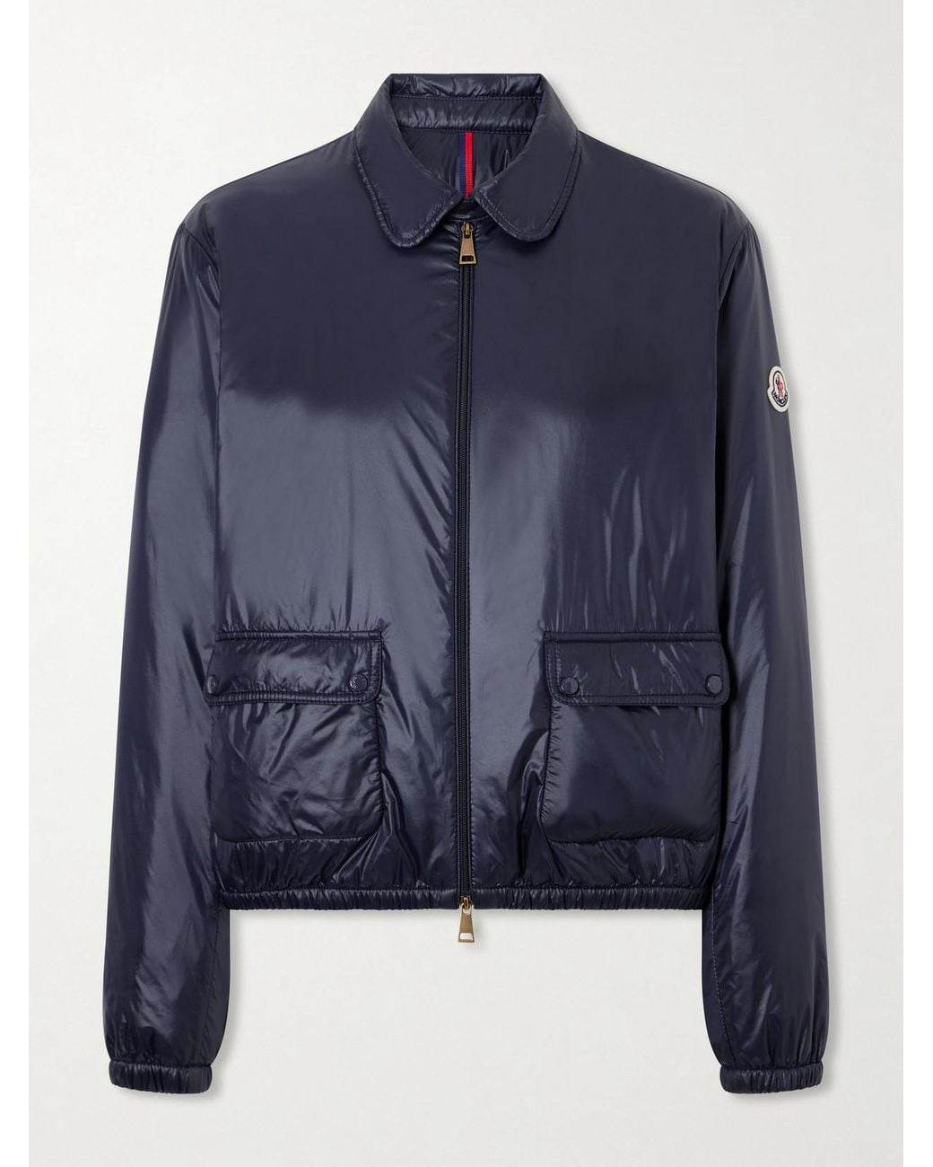 Moncler Blue Lanset Shell Down Jacket