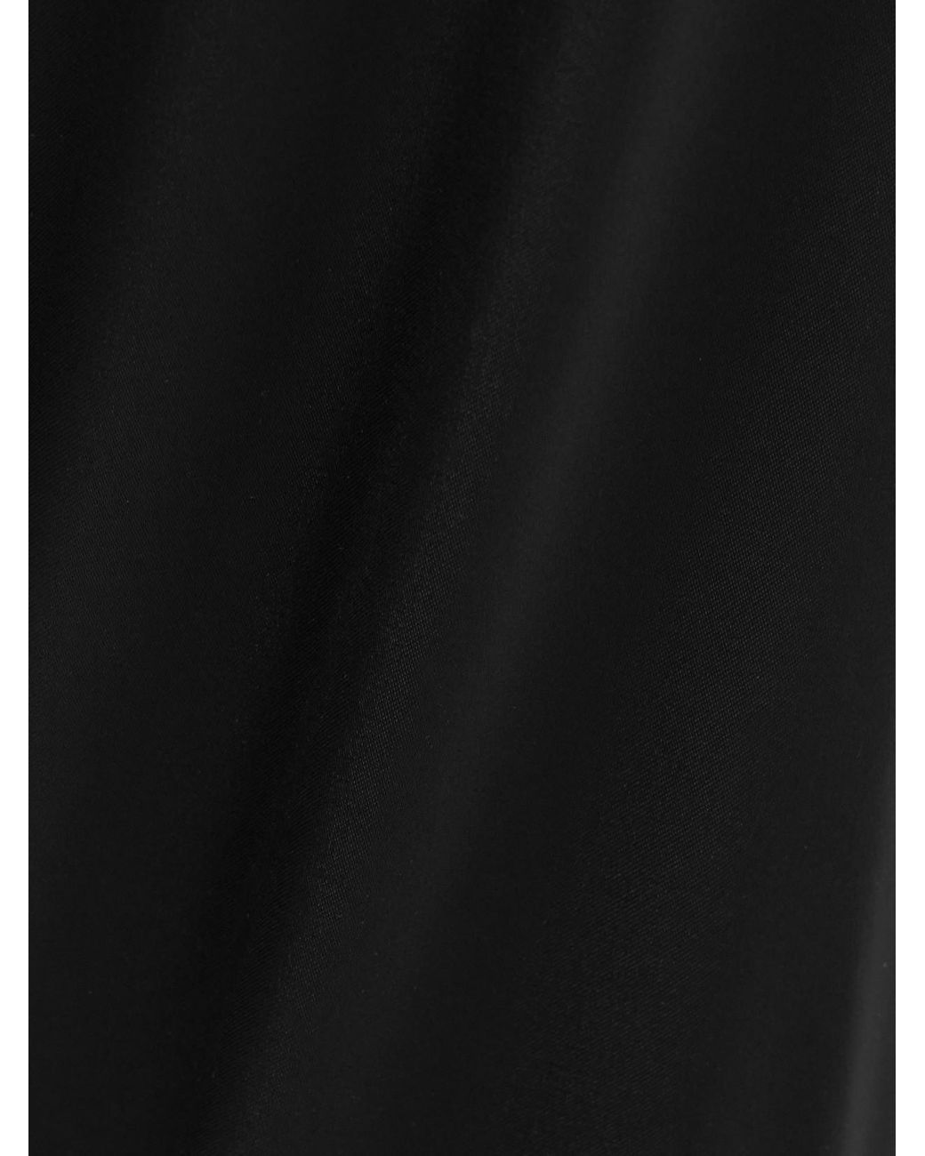 Balenciaga Black Satin Wide-Leg Pants