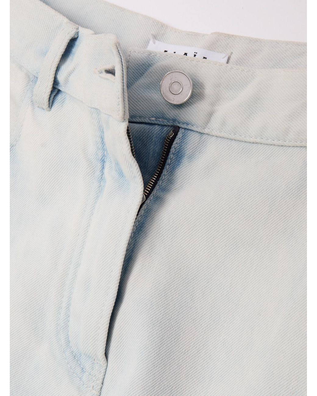 Alaïa White Low-Rise Barrel-Leg Jeans