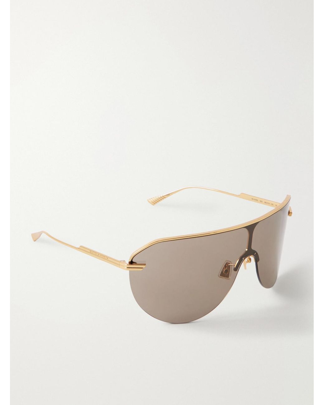 Bottega Veneta Natural Long Ribbon Aviator-Style-Tone Sunglasses