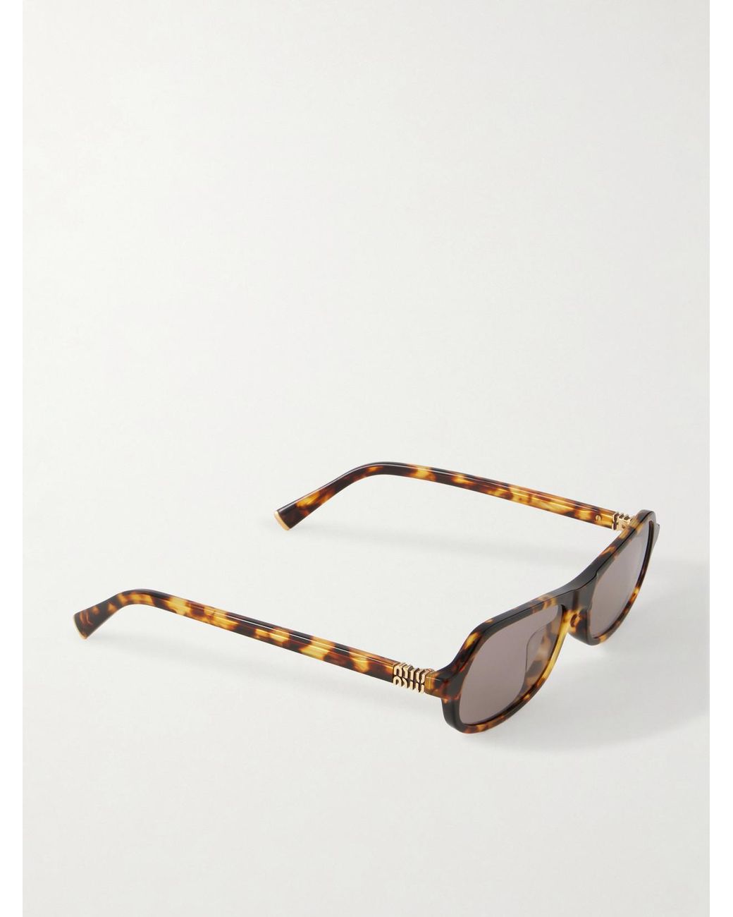 Miu Miu Multicolor Round-Frame Acetate Sunglasses