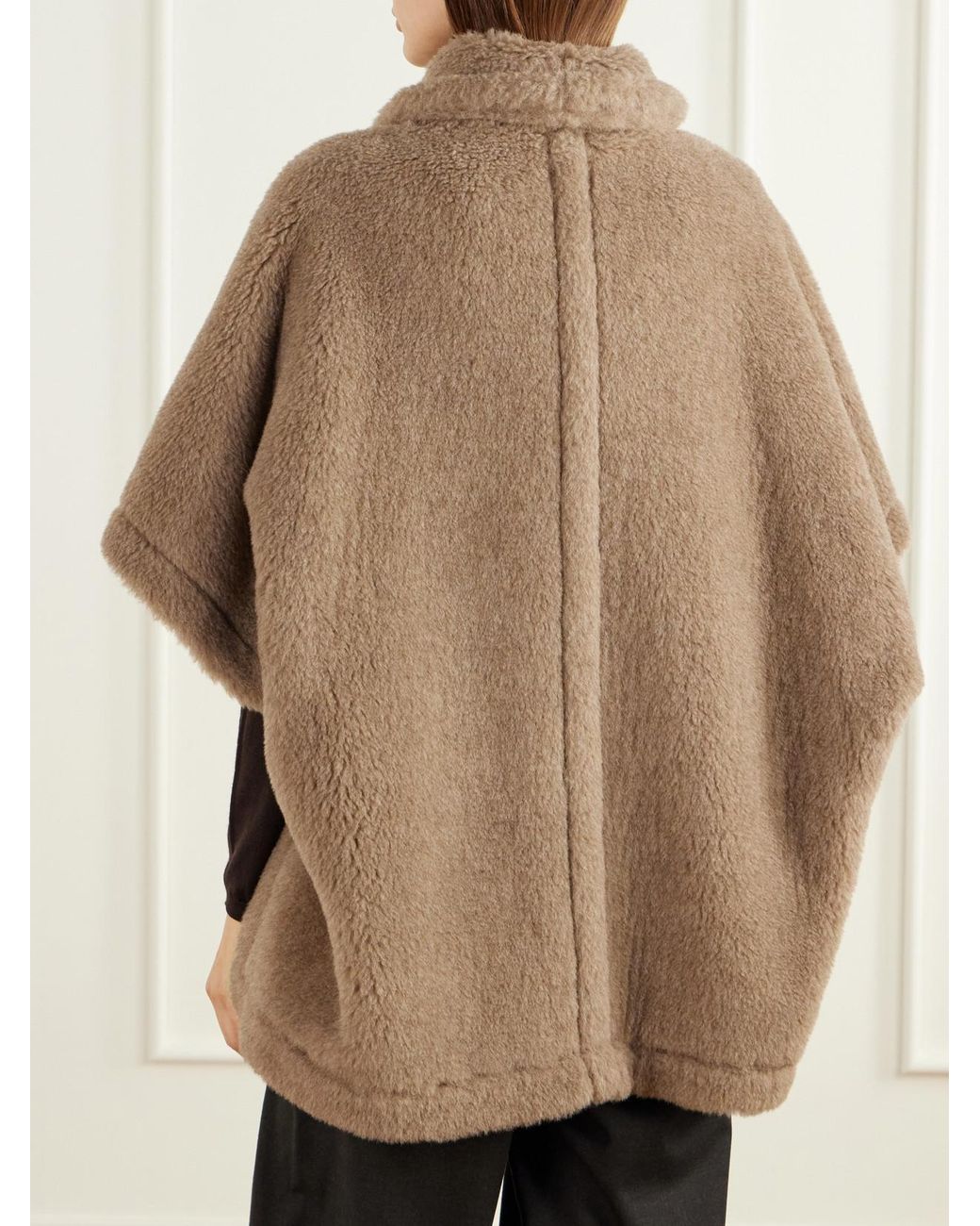 Max Mara Natural Alpaca, Cashmere And Silk-Blend Cape