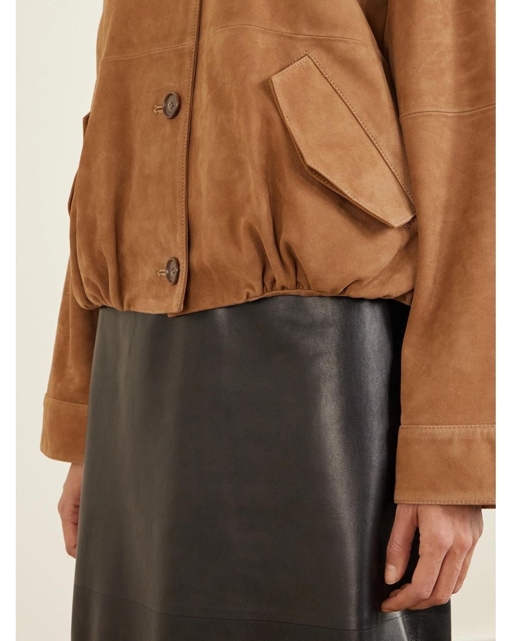 Jonathan Simkhai Brown Marley Suede Jacket