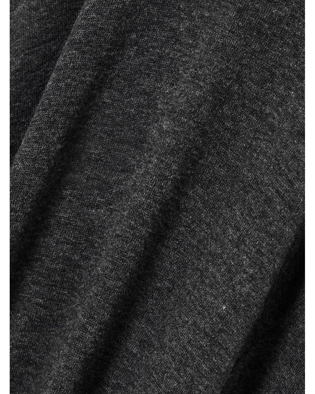 Agolde Black Pascale Stretch-Jersey Turtleneck Top