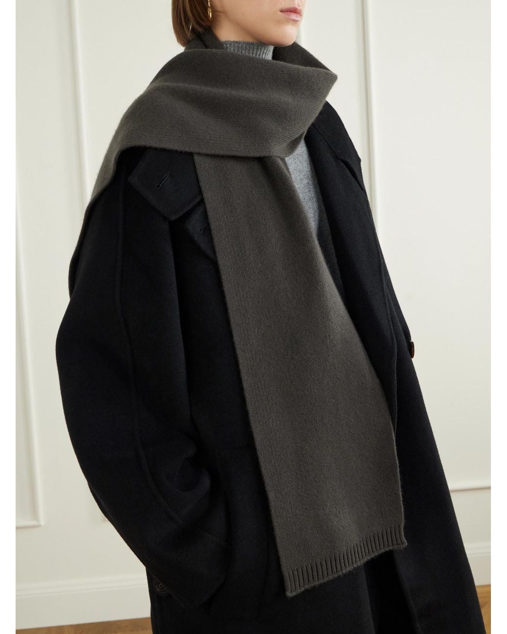 Lisa Yang Green Frederica Cashmere Scarf