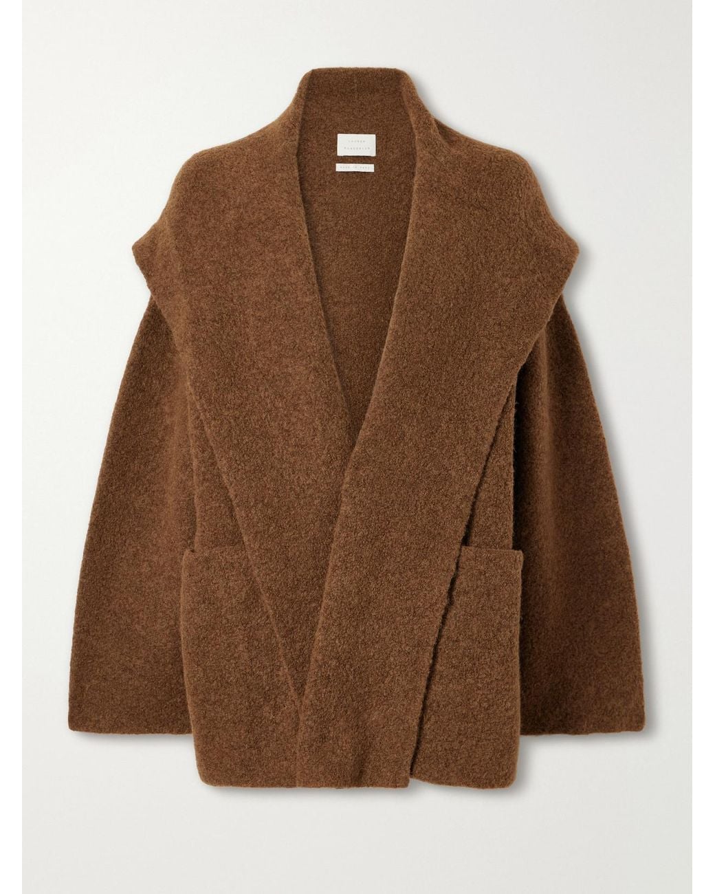Lauren Manoogian Brown Alpaca And Wool-Blend Coat