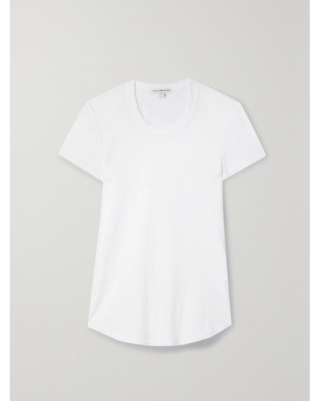 James Perse White Slub Cotton-Jersey T-Shirt