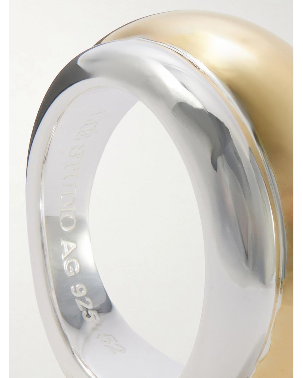 LIE STUDIO White The Zoe-Plated Ring