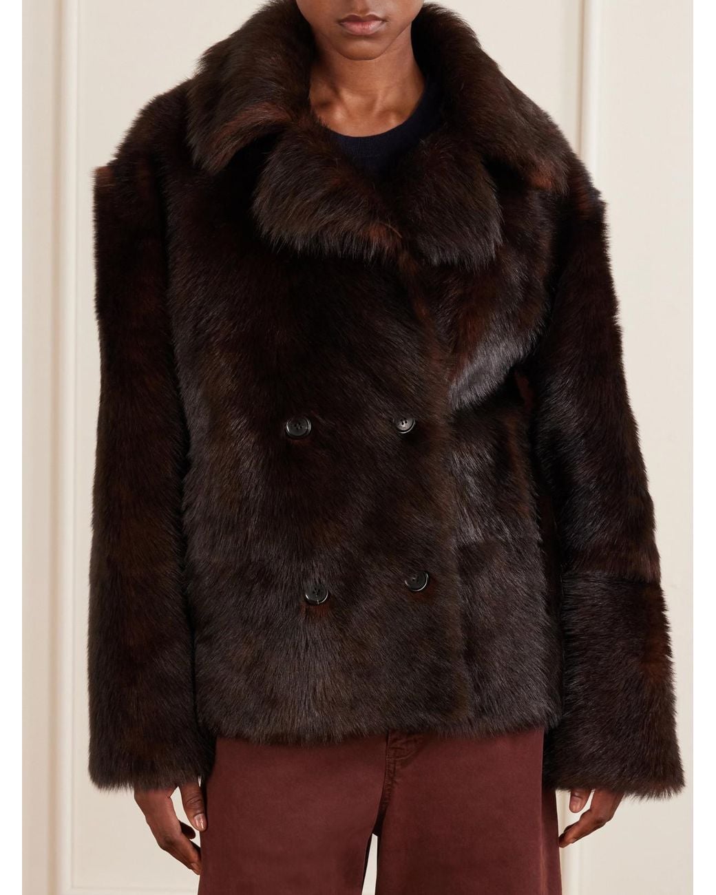 Nili Lotan Black Cleophee Shearling Jacket
