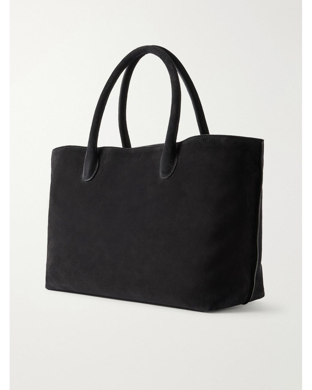 LIE STUDIO Black Grace Suede Tote