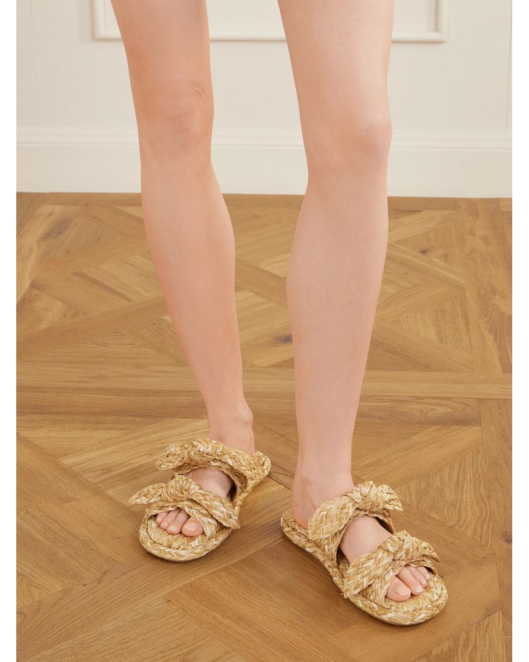Zimmermann Natural Carousel Raffia Slides