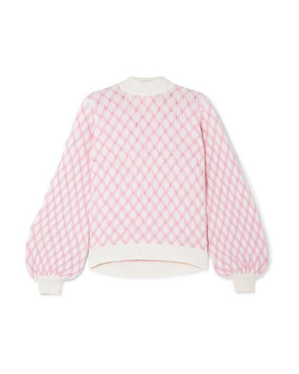Stine Goya Carlo Cable Knit Wool blend Sweater in Pink Lyst Canada