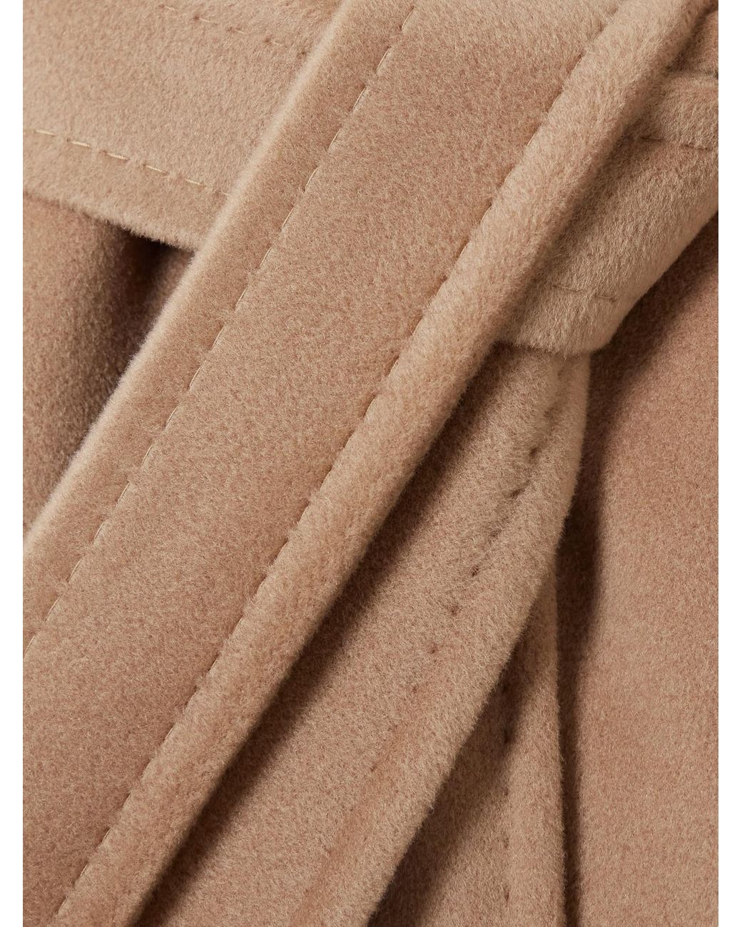 Max Mara Natural Madame 101801 Icon Double-Breasted Wool And Cashmere-Blend Coat